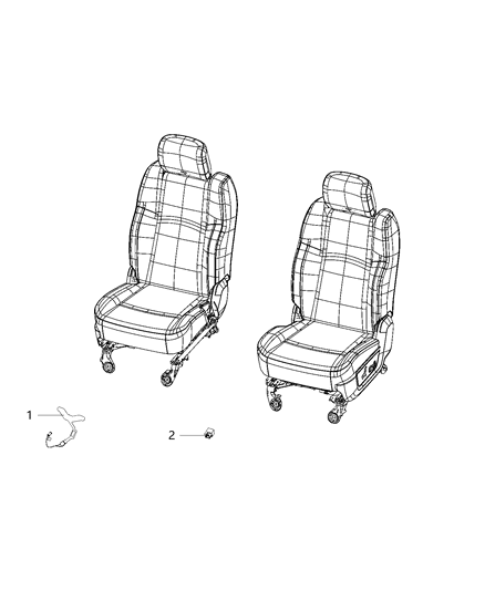 2019 Ram 2500 Sensors, Seat Diagram