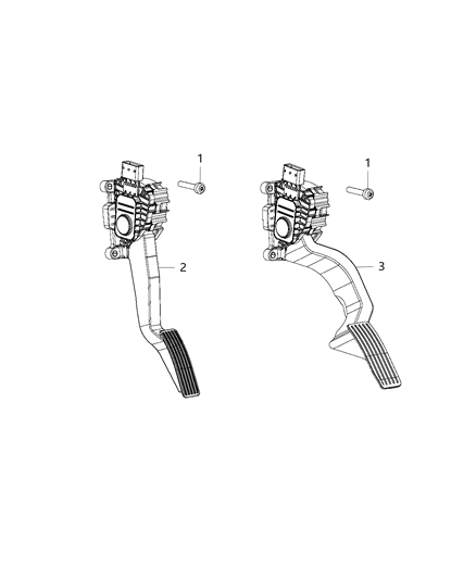 2020 Jeep Cherokee Accelerator Pedal And Related Parts Diagram