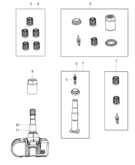 2018 Chrysler 300 Tire Monitoring System Diagram