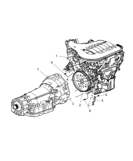 2006 Chrysler 300 Transmission Mounting Diagram 5