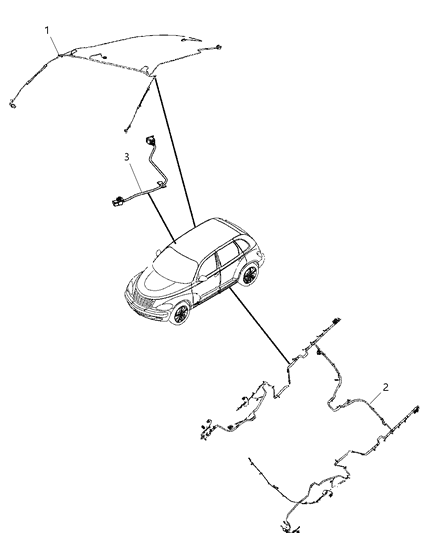 2009 Chrysler PT Cruiser Wiring-Unified Body Diagram for 68050704AB