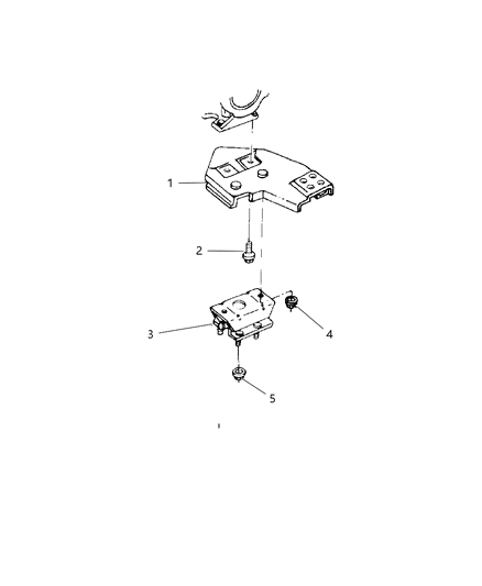 1998 Jeep Cherokee Engine Mounting, Rear Diagram 2