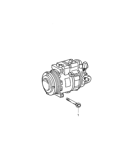 2004 Chrysler Crossfire Compressor Mounting Diagram