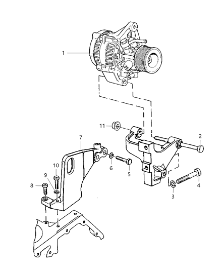 2000 Jeep Cherokee ALTERNATR Diagram for 5014087AA