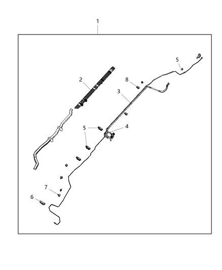 TUBE-FUEL LINE Diagram for 68444552AB
