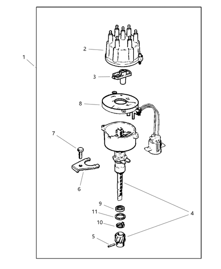 1998 Jeep Grand Cherokee Distributor Diagram 1