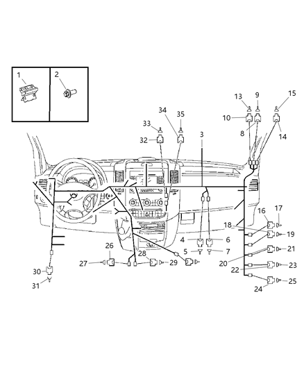 2007 Dodge Sprinter 3500 Instrument Panel Wiring Harness Diagram