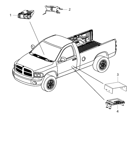 2014 Ram 1500 Module-Air Suspension Diagram for 56029593AF