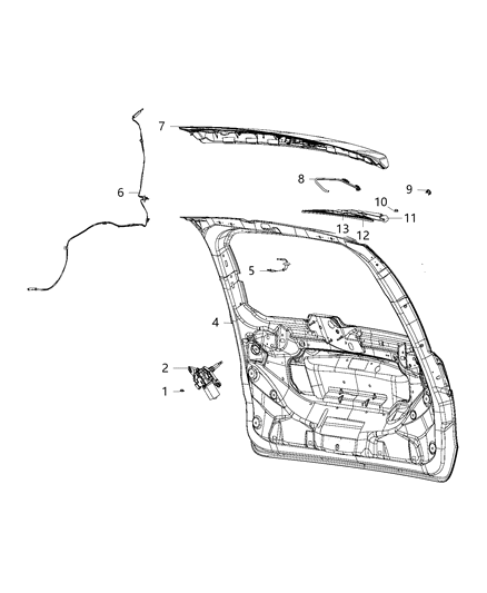 2016 Chrysler Town & Country Rear, Wiper & Washer System Diagram