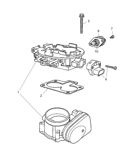 2007 Dodge Ram 1500 Throttle Body Diagram