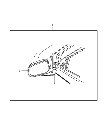 2008 Dodge Durango Mirror Kit - Remote Diagram