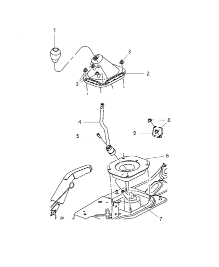 2007 Dodge Nitro Gearshift Control Diagram