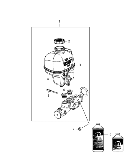 2013 Jeep Grand Cherokee Brake Master Cylinder Diagram