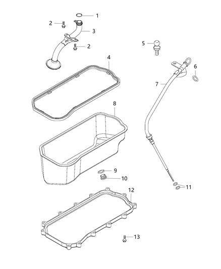 2016 Ram ProMaster 3500 Gasket-Oil Pan Diagram for 68100571AA