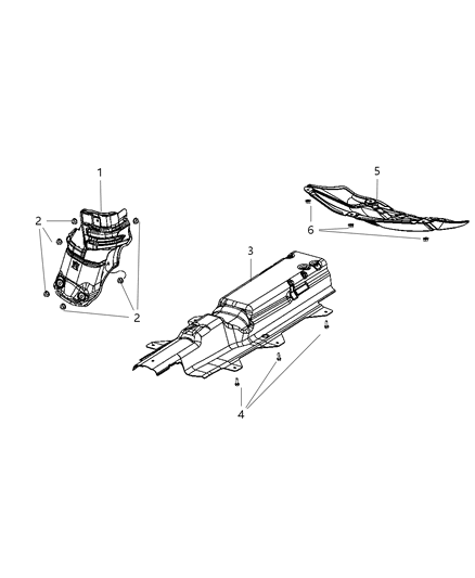 2012 Dodge Dart Exhaust Heat Shield Diagram