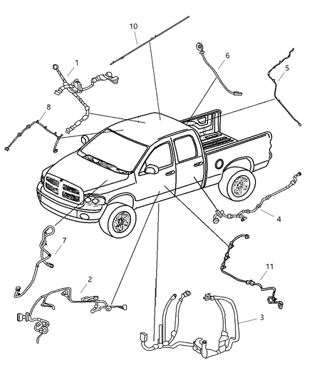 2007 Dodge Ram 1500 Wiring Body Front Diagram