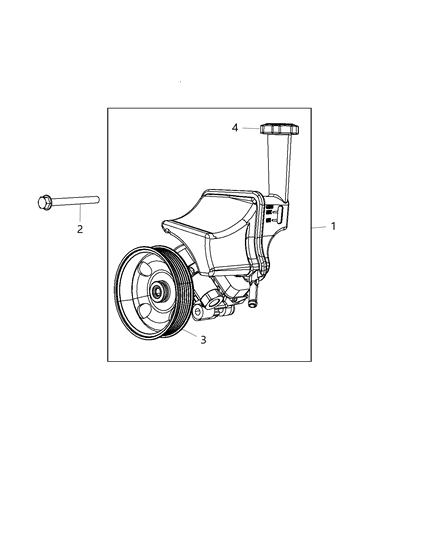 2015 Dodge Challenger Power Steering Pump & Reservoir Diagram