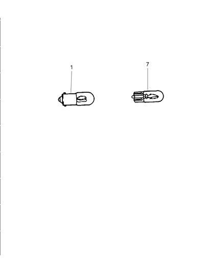 2002 Chrysler 300M Bulb-Fog Lamp Diagram for L01255H3