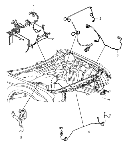 2010 Chrysler 300 Wiring-HEADLAMP To Dash Diagram for 68060610AC