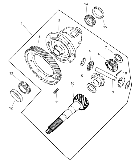 1998 Dodge Stratus Differential Diagram