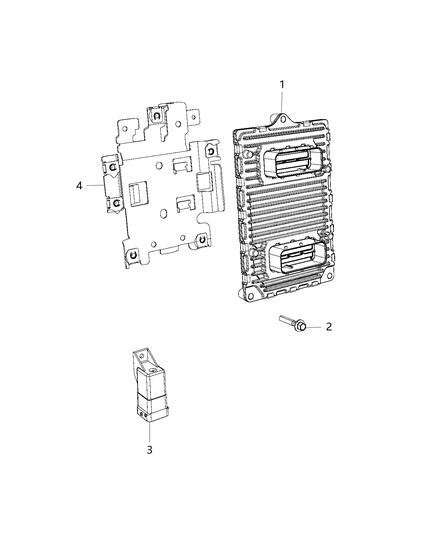 2015 Jeep Grand Cherokee Modules, Engine Compartment Diagram