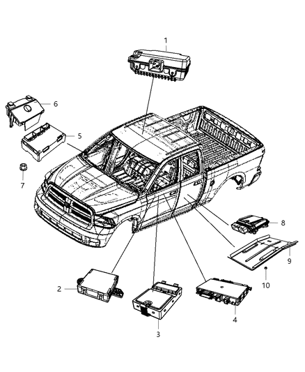 2012 Ram 4500 Modules Diagram