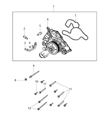 2019 Ram 1500 Fitting Diagram for 68335882AA