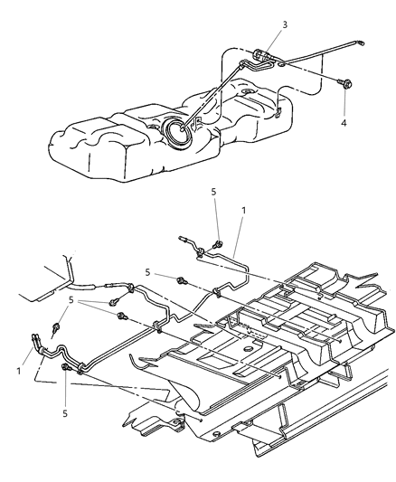 2001 Chrysler Town & Country Filter-Fuel Diagram for 4809118AC