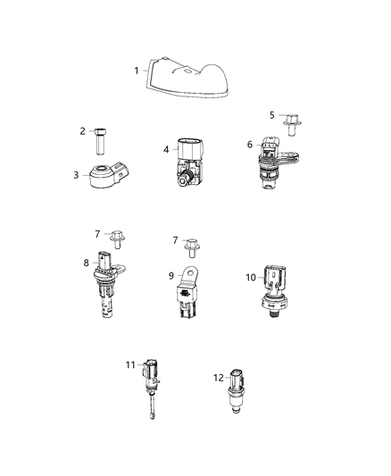 2017 Chrysler 300 Sensor-Map Diagram for 68271094AA