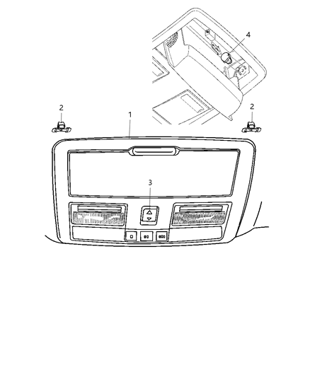 2011 Chrysler 300 Overhead Console Diagram