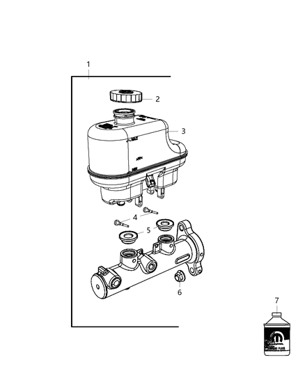 2012 Ram 4500 Brake Master Cylinder Diagram