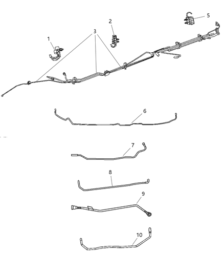 2006 Dodge Ram 2500 Tube-Fuel Vapor RECIRCULATION Diagram for 55366013AA