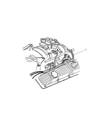 1998 Dodge Ram 1500 Regular Cab Wiring - Engine - Front End & Related Parts Diagram 1