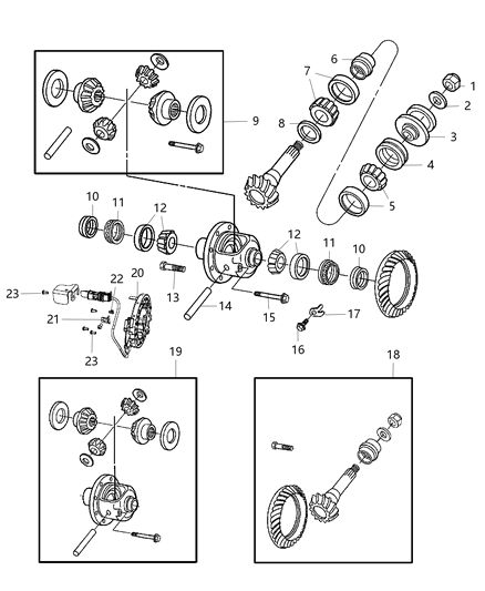 2014 Ram 2500 Differential Assembly Diagram