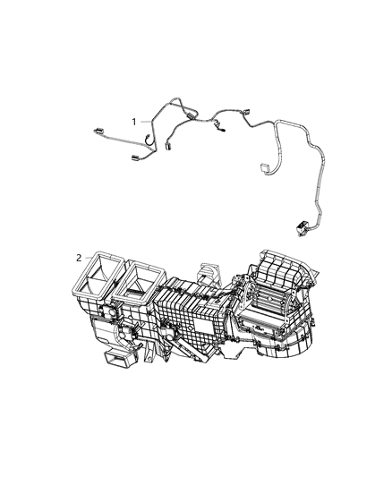 2019 Ram 1500 Wiring, Air Conditioning & Heater Diagram