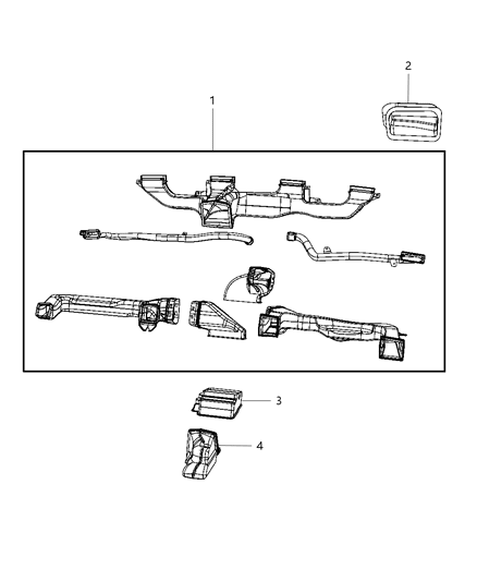 2009 Dodge Ram 3500 Cab Chassis Air Ducts Diagram