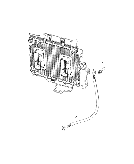 2019 Jeep Grand Cherokee Strap, Powertrain Control Module Ground Diagram