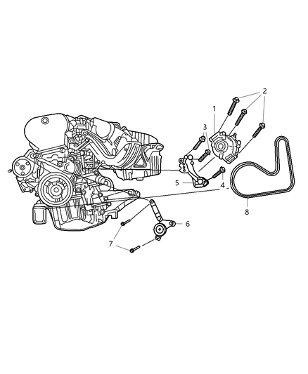 2003 Chrysler Sebring ALTERNATR Diagram for 4606755AB