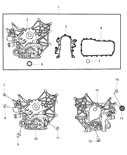 2007 Chrysler Pacifica CVR Pkg-Engine Timing Diagram for 68001673AB