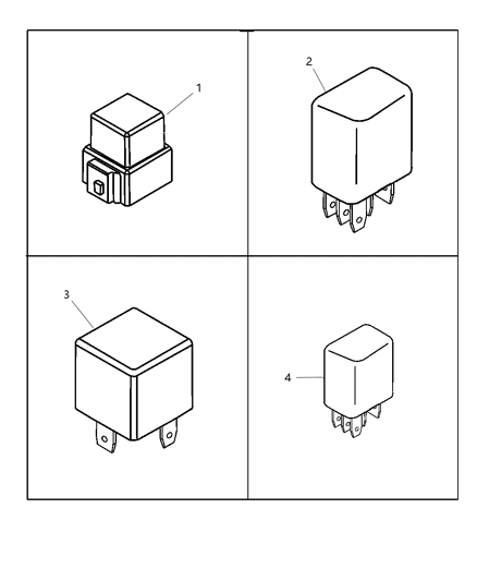 2000 Chrysler LHS Relays Diagram