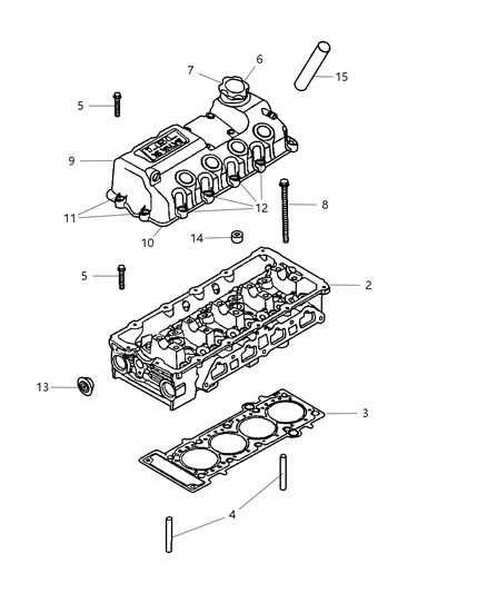 2006 Chrysler PT Cruiser Cover-Cylinder Head Diagram for 4777796AG