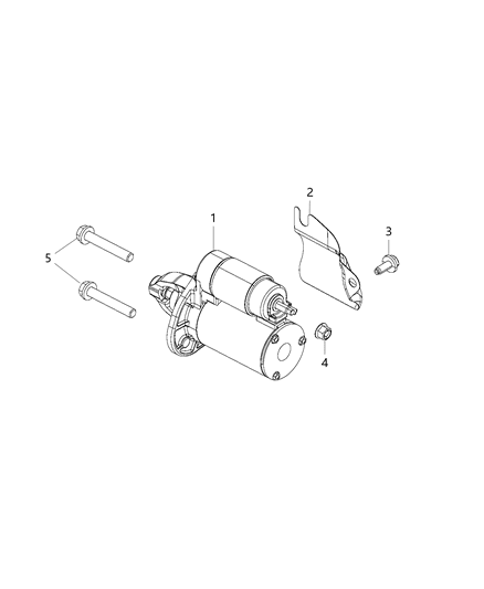 2016 Chrysler 300 Starter & Related Parts Diagram 1