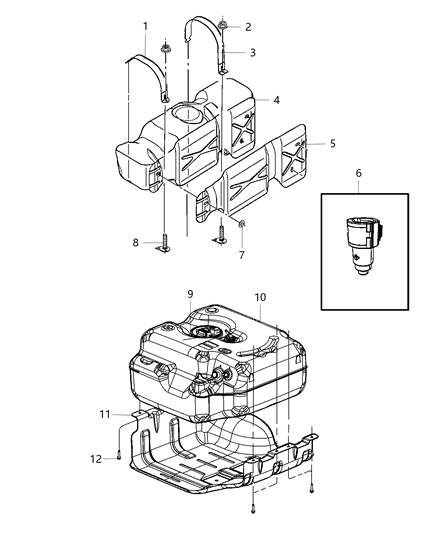 2011 Ram 3500 Fuel Tank Diagram