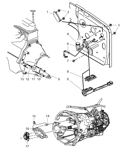 2005 Jeep Wrangler Ball-Pivot Diagram for 5142726AA