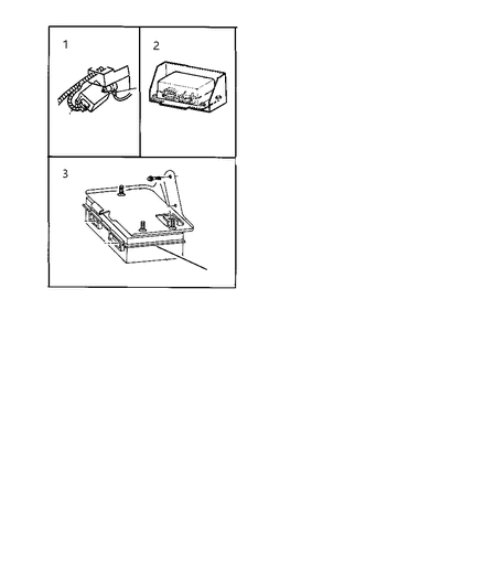 2000 Dodge Dakota Anti-Lock Brake Control Module Diagram for 52009898AD