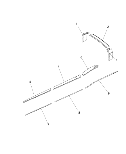 2020 Dodge Challenger Decals & Tape Stripes Diagram 3