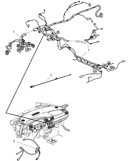 2008 Chrysler Sebring Wiring Instrument Panel Diagram