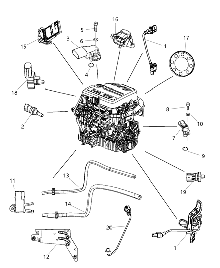 2011 Dodge Grand Caravan Sensors Diagram