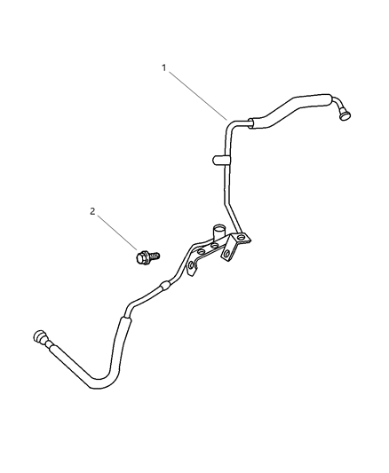 2004 Jeep Grand Cherokee Tube-Fuel Line Diagram for 52100043AG