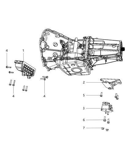 2009 Dodge Durango Structural Collar Diagram 2